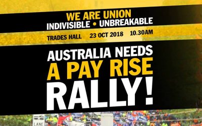 Australia Needs a Pay Rise Rally called for October 23